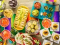 Ideas para una fiesta mexicana: taquitos, guacamole, salsa, elotes, quesadillas y postres. ¡Todo listo para celebrar!