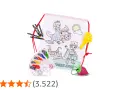 Mochila para colorear con un príncipe, dragón y castillo. Incluye rotuladores y accesorios divertidos.