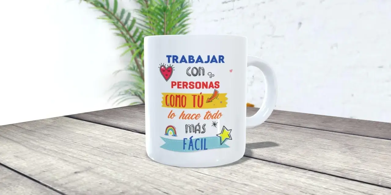 Tazas personalizadas profesiones: "Trabajar con personas como tú lo hace todo más fácil". Un regalo ideal para compañeros.