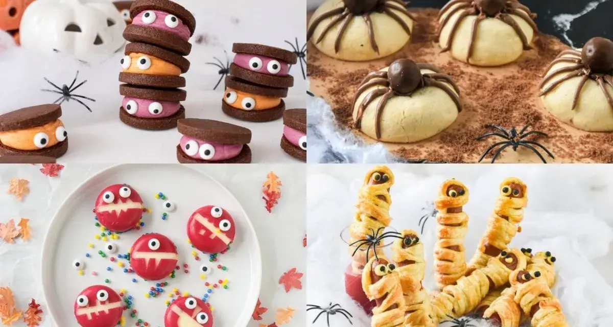 Galletas de monstruo, arañas y momias: ¡perfectas meriendas terroríficas para Halloween!