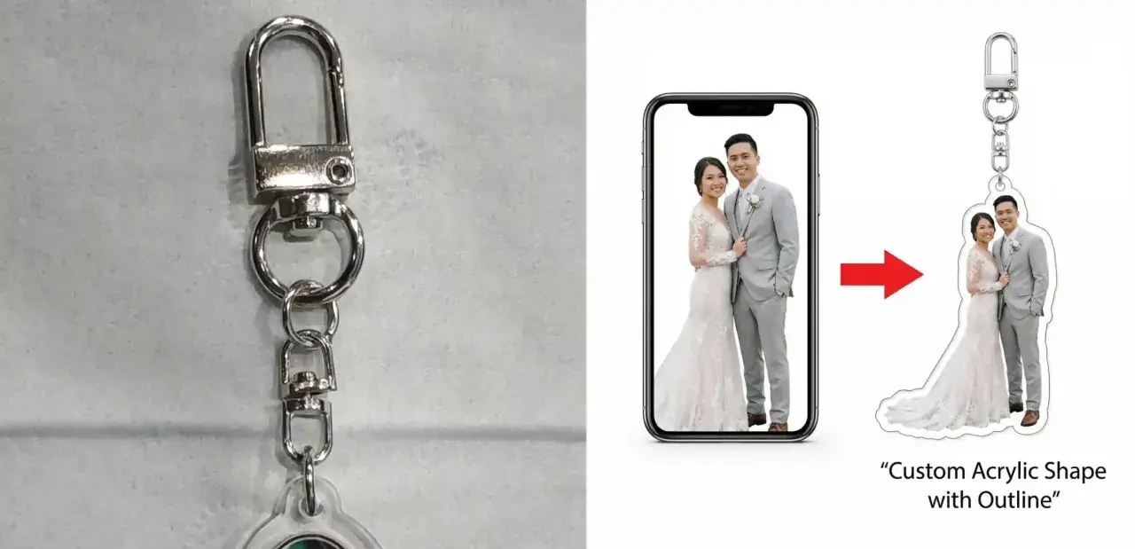 Llaveros personalizados con fotos de pareja. ¡Ideas geniales para un recuerdo único!