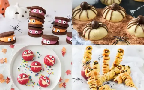 Galletas de monstruo, arañas y momias: ¡perfectas meriendas terroríficas para Halloween!