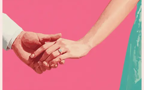 Manos entrelazadas, un anillo de compromiso brilla, anunciando una pedida de mano original y un futuro juntos.