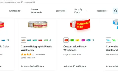 Bandas personalizadas para fiestas: elige entre regular, holográficas, anchas o estrechas. ¡Haz que tu evento destaque!