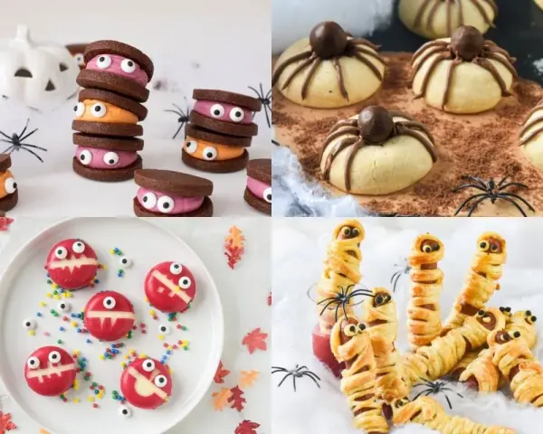 Galletas de monstruo, arañas y momias: ¡perfectas meriendas terroríficas para Halloween!