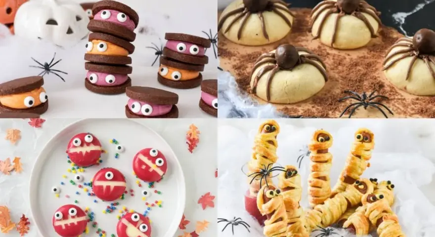 Galletas de monstruo, arañas y momias: ¡perfectas meriendas terroríficas para Halloween!