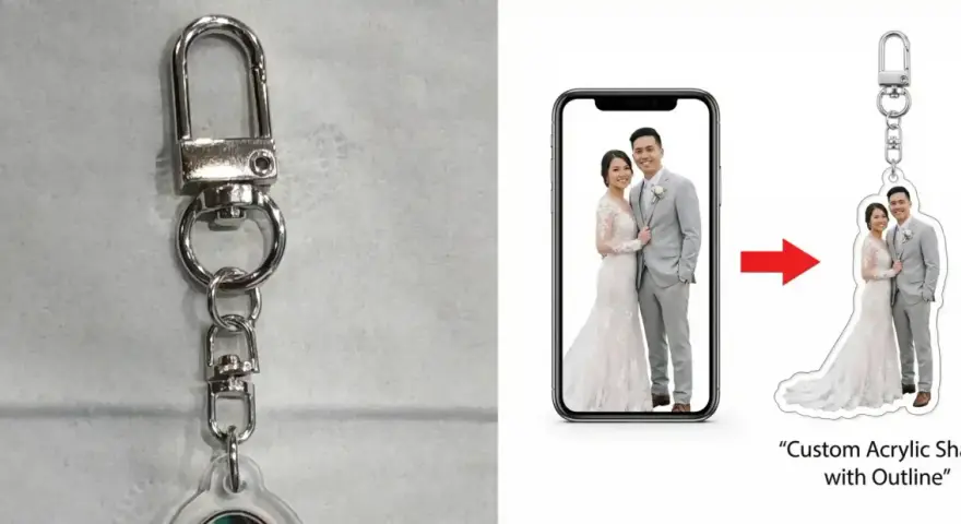 Llaveros personalizados con fotos de pareja. ¡Ideas geniales para un recuerdo único!