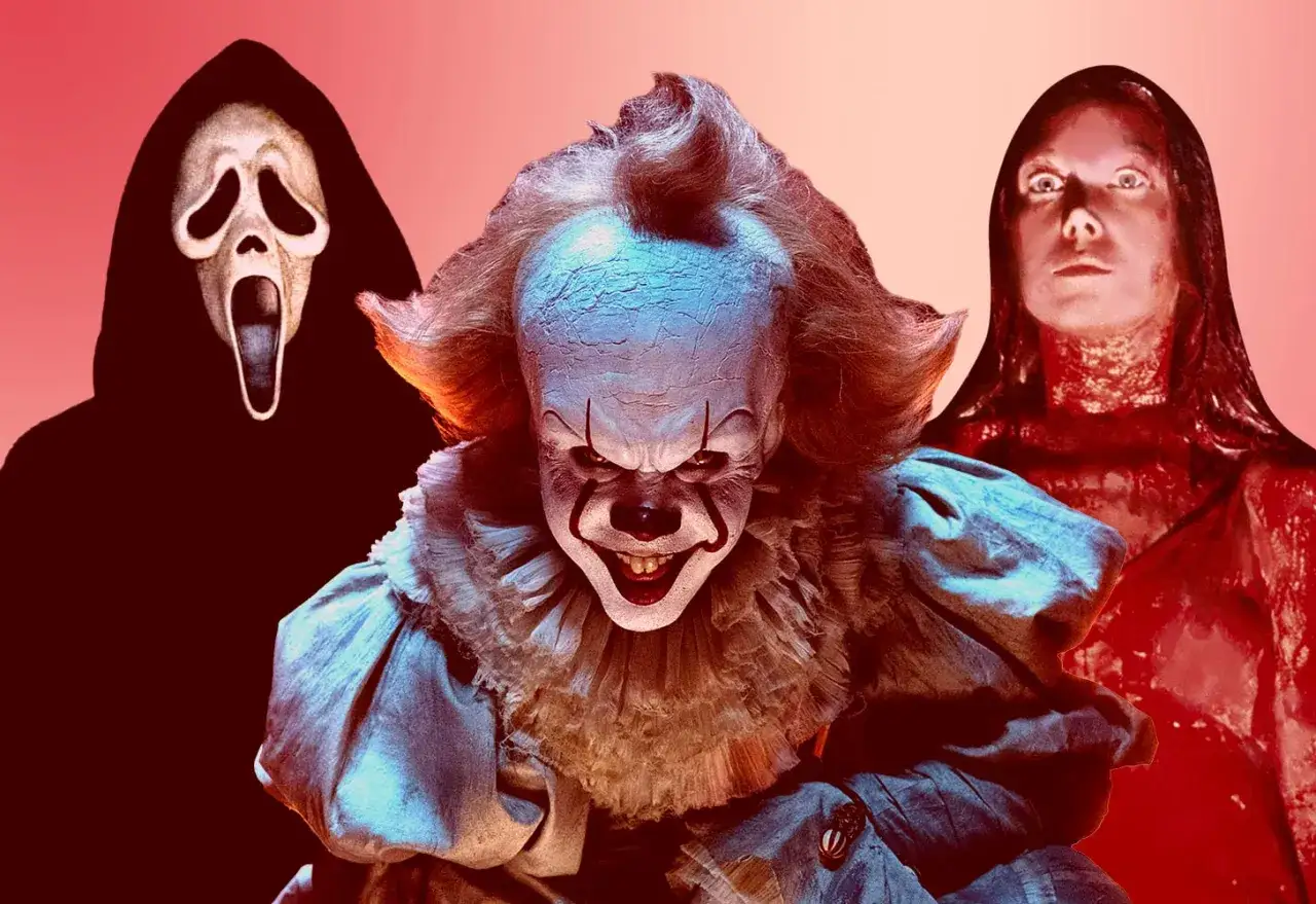 Pennywise, Ghostface y Carrie, iconos de terror que inspiran pesadillas.