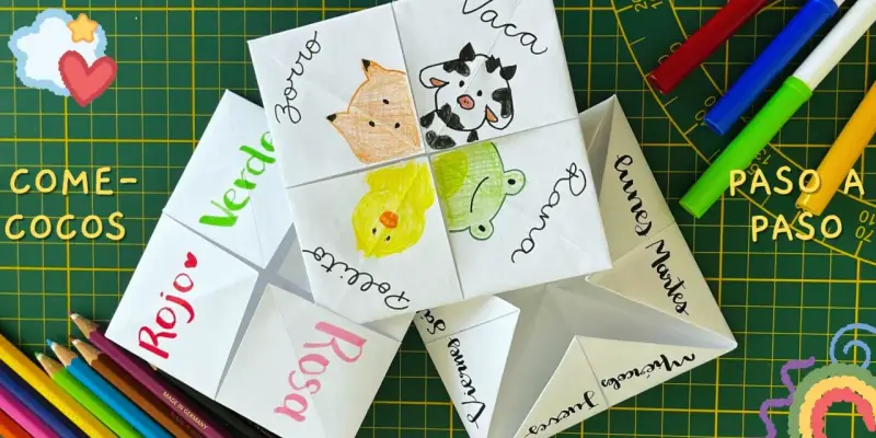 Come-cocos con dibujos de animales y días de la semana, listos para jugar. ¡Ideas creativas para divertirse!